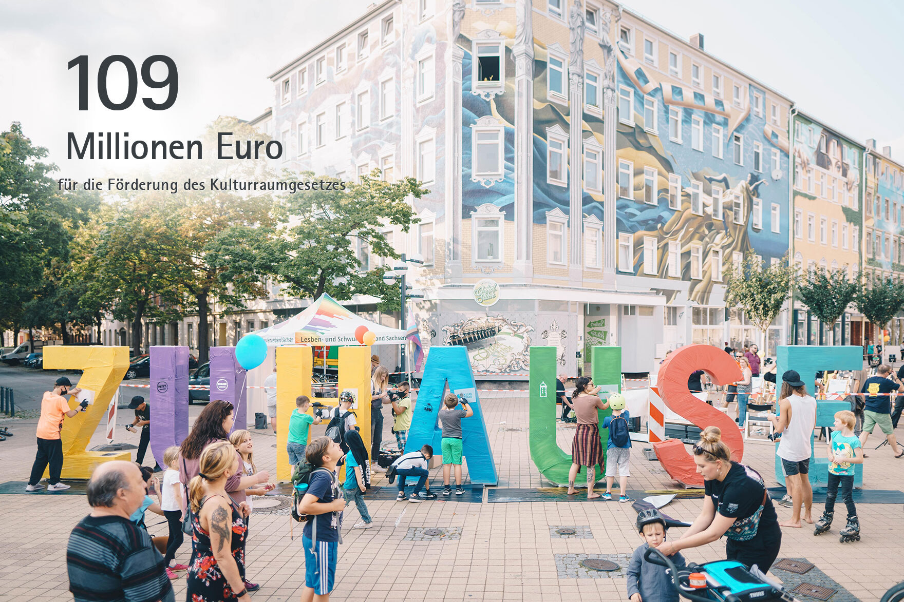 109 Millionen Euro für die Förderung des Kulturraumgesetzes