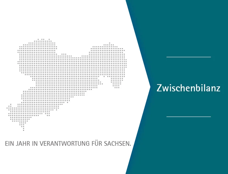 Zwischenbilanz – Ein Jahr in Verantwortung für Sachsen.