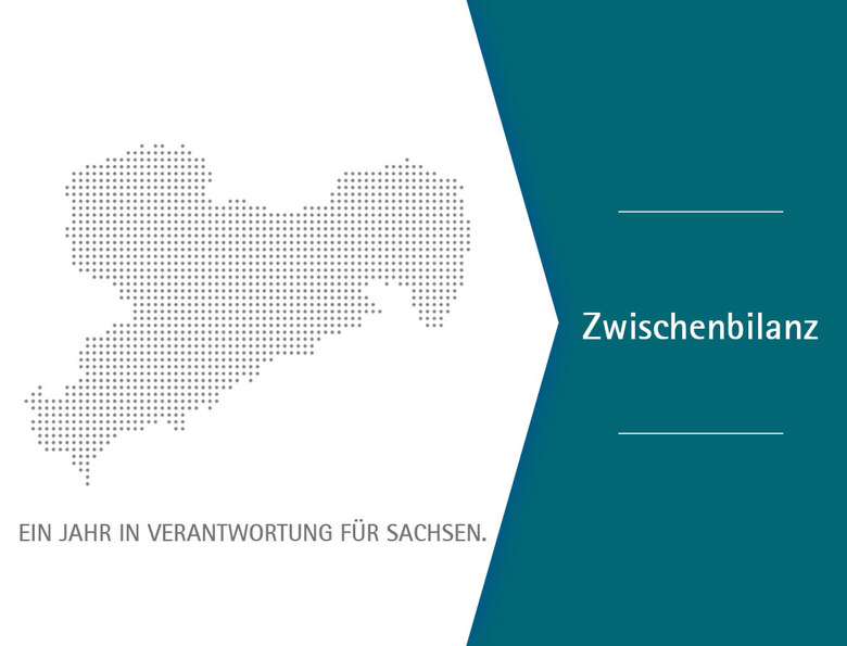 Zwischenbilanz – Ein Jahr in Verantwortung für Sachsen.